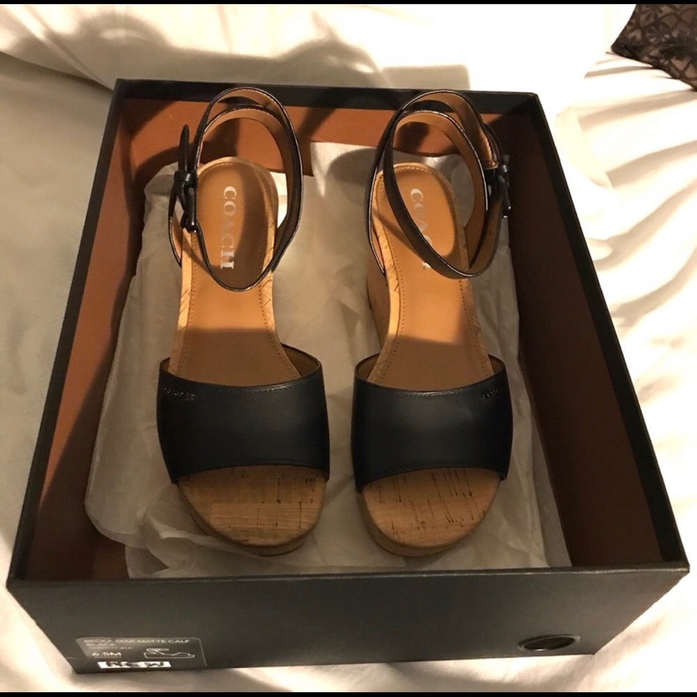 Authentic Couch Leather Wedges